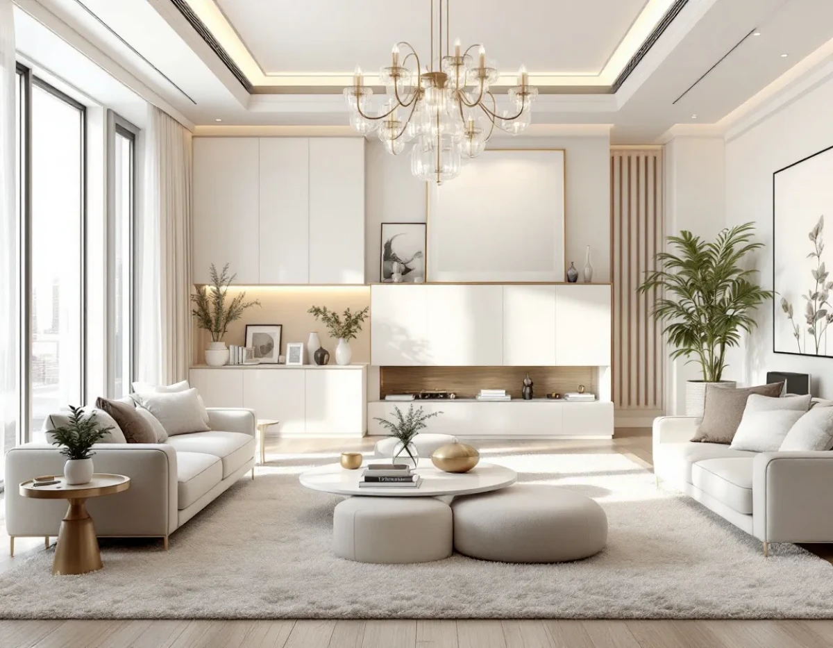 Conseils d'Expert pour un Salon Élégant en Beige et Blanc: Guide de Décoration